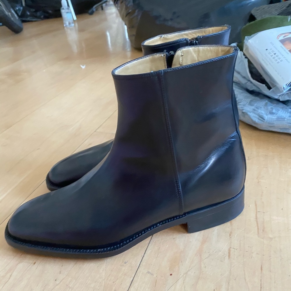 black ankle boots